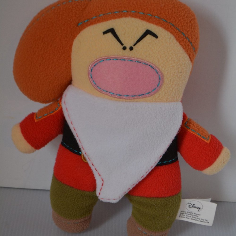 Disney Pook A Looz Snow White Grumpy Plush Stuffed Toy Soft Doll Lovey 11"